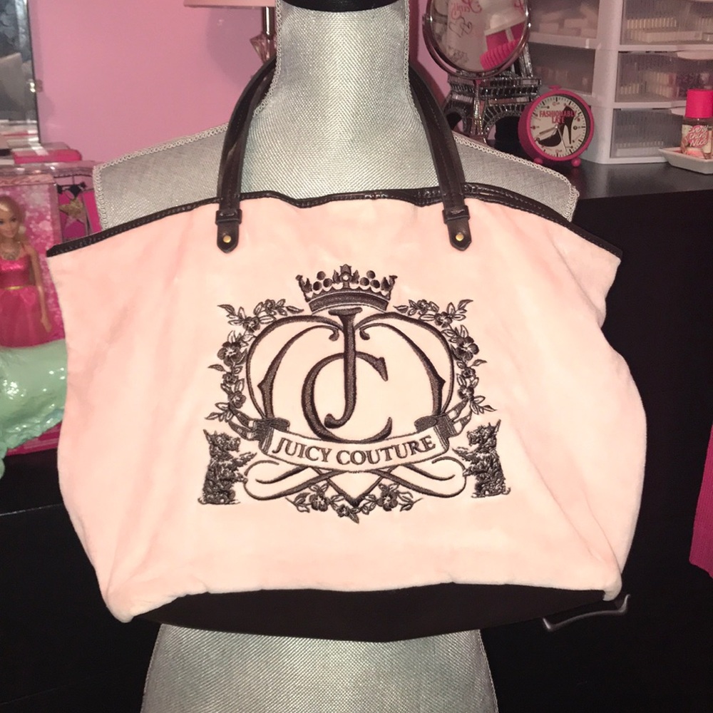 Large Juicy Couture Velour Tote Bag